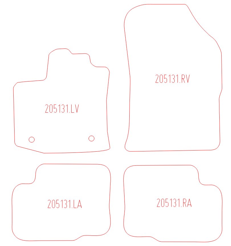 Automatten Dacia Lodgy (2012-Heden)