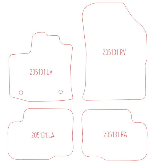 Automatten Dacia Lodgy (2012-Heden)