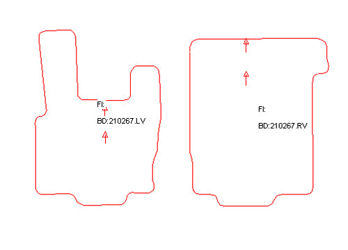Automatten Daf XF95 (2002-2006)