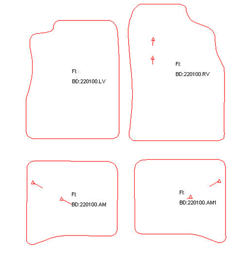 Automatten Daihatsu Applause (1989-2001)