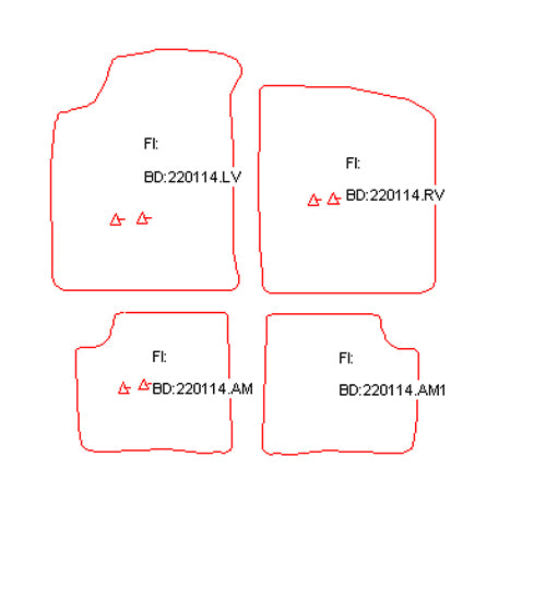 Automatten Daihatsu Charade hatchback / Charade sedan (1992-1993)