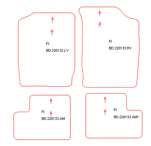 Automatten Daihatsu Cuore (1998-2003)