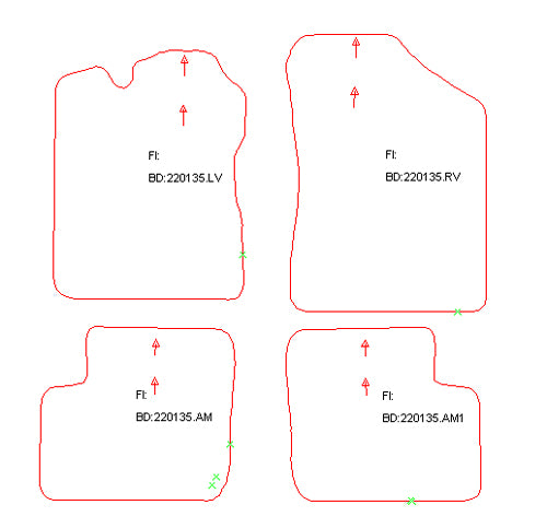 Automatten Daihatsu Cuore (2003-2006)