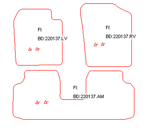 Automatten Daihatsu Cuore (2007-2015)