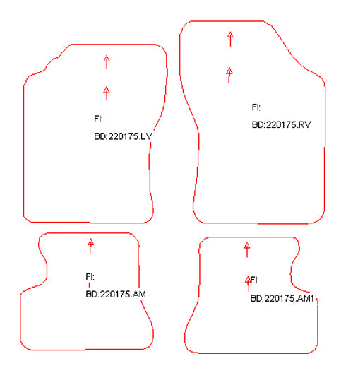 Automatten Daihatsu Move (1996-1999)