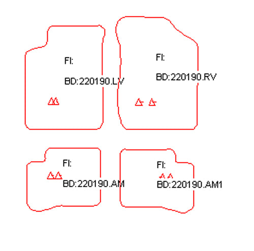 Automatten Daihatsu Gran Move (1997-2003)