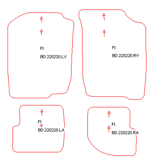 Automatten Daihatsu Sirion (1998-2005)