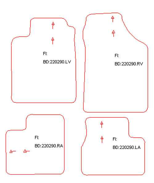 Automatten Daihatsu Valera (1995-2001)