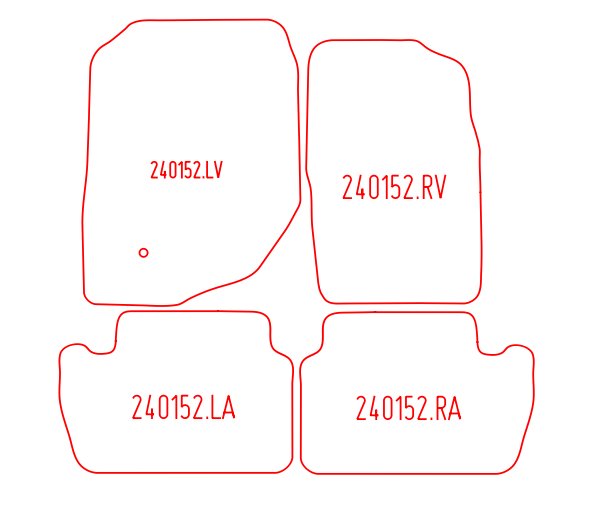 Automatten Dodge Durango (2003-2008)