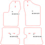 Automatten Fiat Cinquecento (1991-1998)