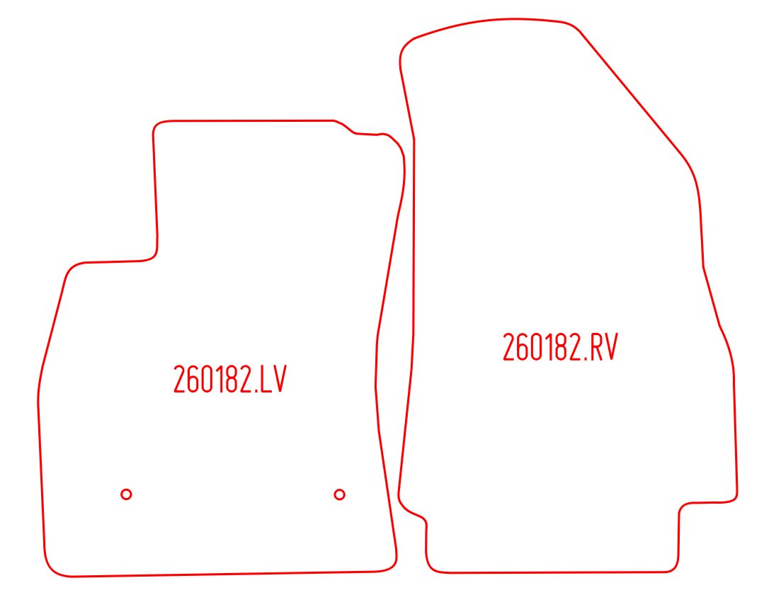 Automatten Fiat Doblo (2010-2022)