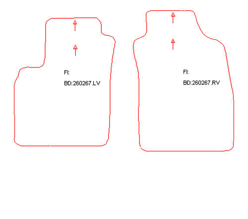 Automatten Fiat Panda II / Panda II (Classic) (2011-2011)