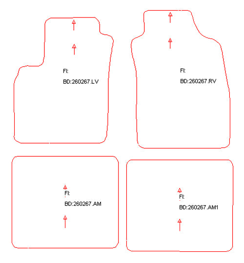 Automatten Fiat Panda II / Panda II (Classic) (2011-2011)