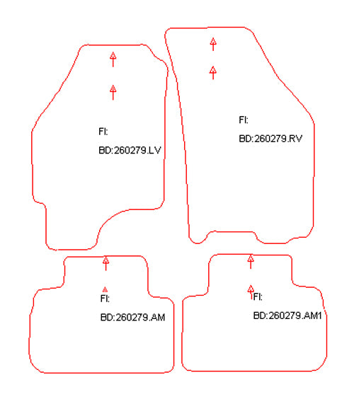 Automatten Fiat Punto (1999-2003)