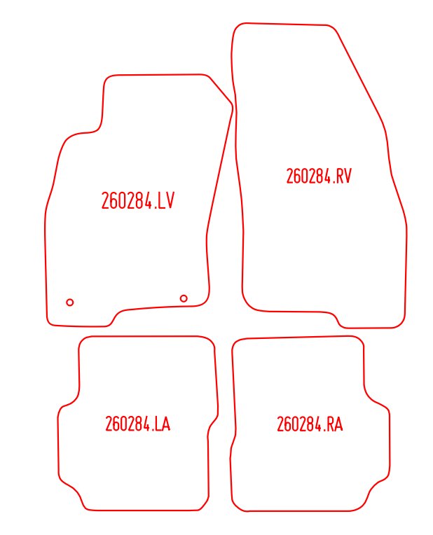 Automatten Fiat Punto Evo (2009-2012)