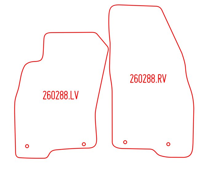 Automatten Fiat Punto (2012-Heden)