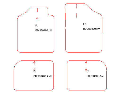 Automatten Fiat Fiorino (1988-2002)