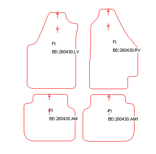 Automatten Fiat Idea (2003-2012)
