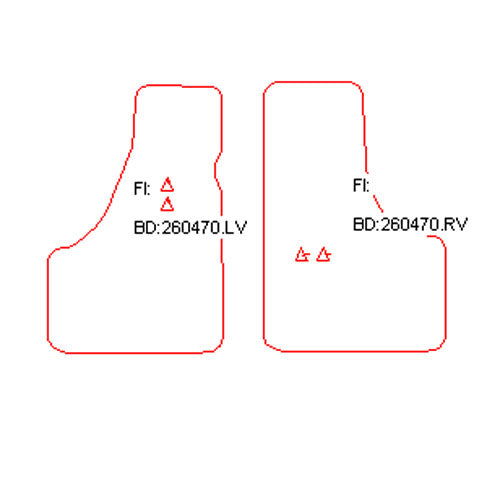 Automatten Fiat 126 (1972-1996)