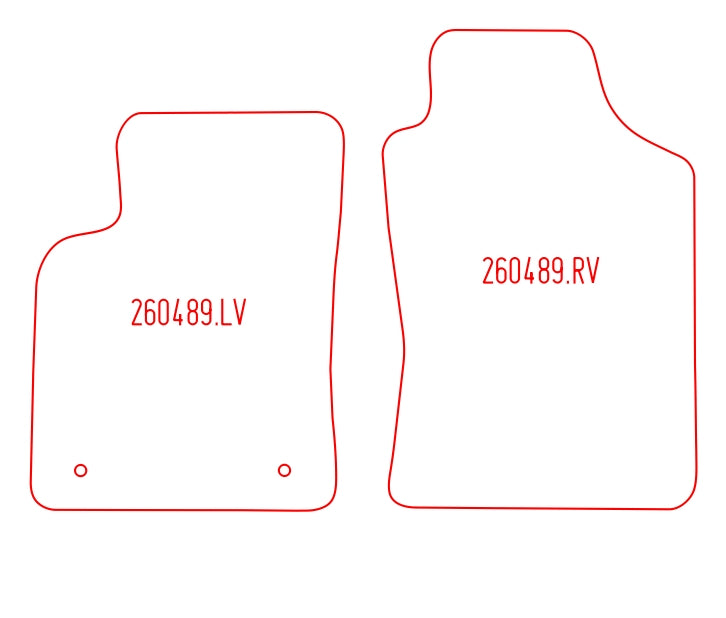 Automatten Fiat 500 hatchback / 500C cabriolet (2010-2013)