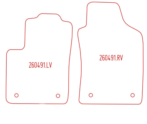 Automatten Fiat 500 (2013-Heden)