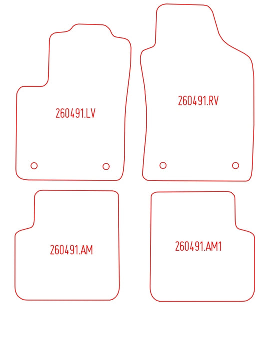 Automatten Fiat 500 (2013-Heden)