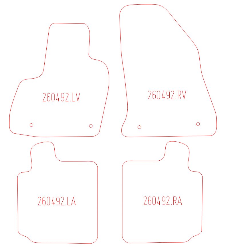 Automatten Fiat 500L / 500L Living (2013-2017)