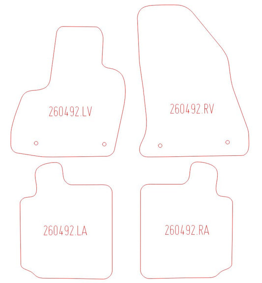 Automatten Fiat 500L / 500L Living (2013-2017)