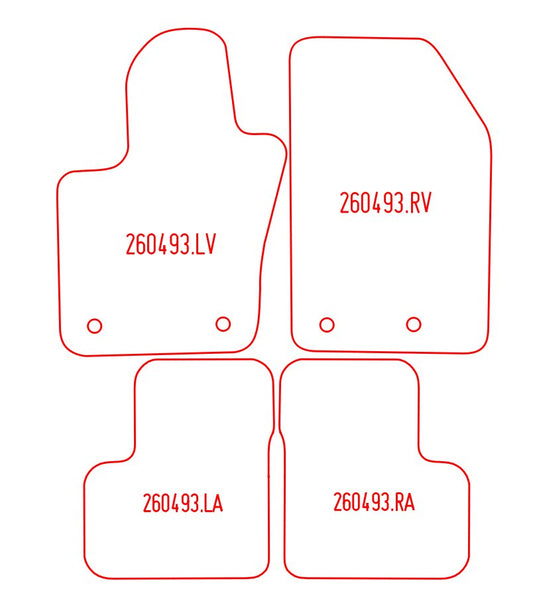 Automatten Fiat 500X (2015-Heden)