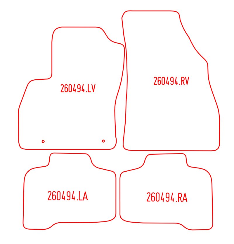 Automatten Peugeot Bipper Tepee (2009-Heden)