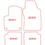 Automatten Fiat 500 hatchback / 500C cabriolet (2010-2013)