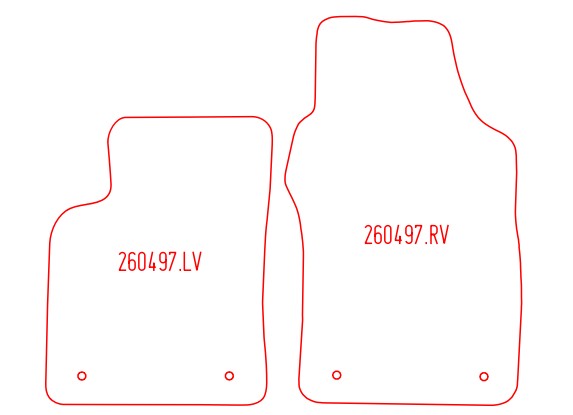 Automatten Fiat 500 (2013-Heden)
