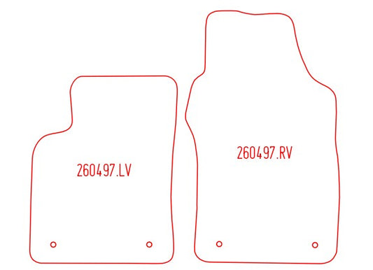 Automatten Fiat 500 (2013-Heden)