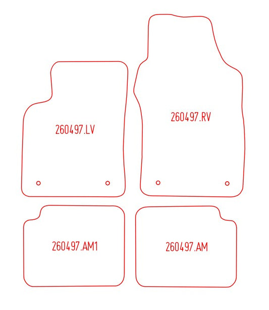 Automatten Fiat 500 (2013-Heden)