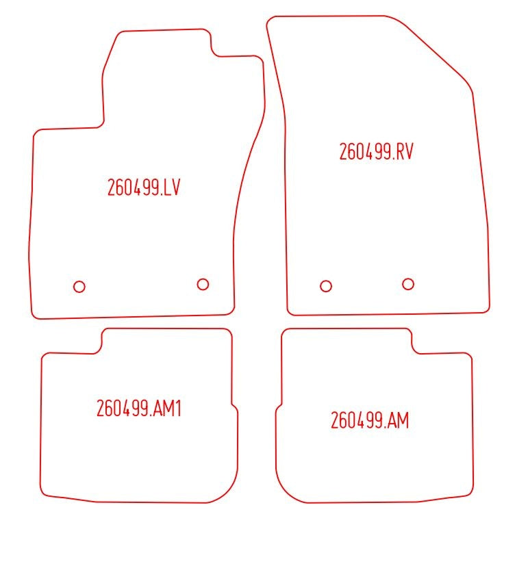 Automatten Fiat Tipo hatchback / Tipo stationwagen / Tipo Cross hatchback (2021-Heden)