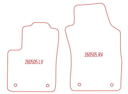 Automatten Fiat 500C (2013-2020)
