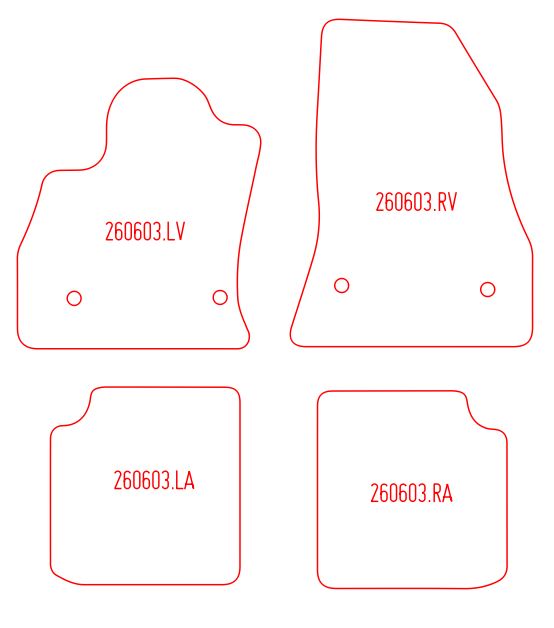 Automatten Fiat 500L mpv / 500L Living living (2017-2022)