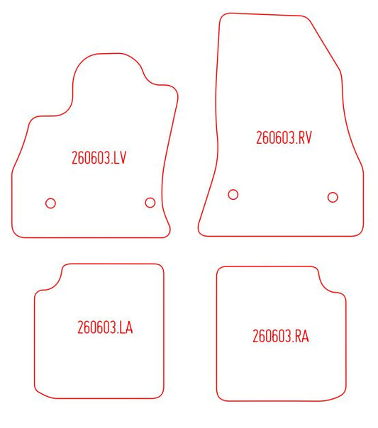 Automatten Fiat 500L mpv / 500L Living living (2017-2022)