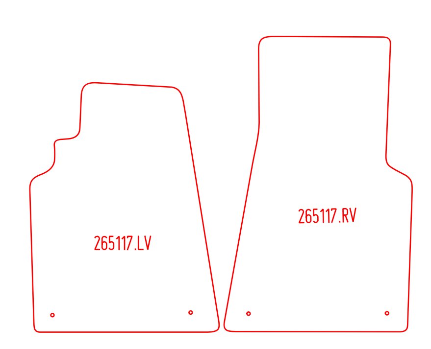 Automatten Ferrari 550 Maranello (1996-2002)