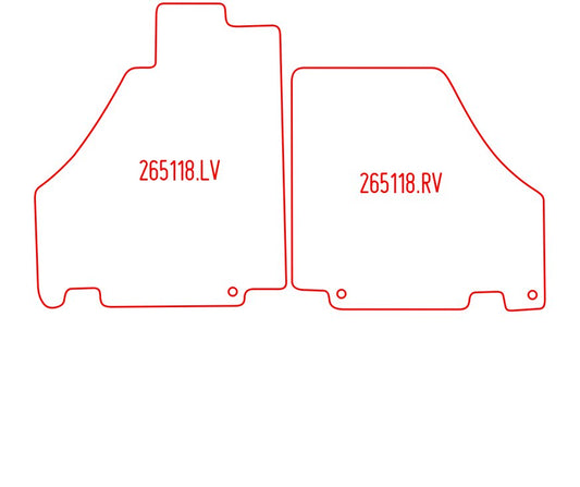 Automatten Ferrari 360 Modena coupe / 360 Spider cabriolet (2000-2005)
