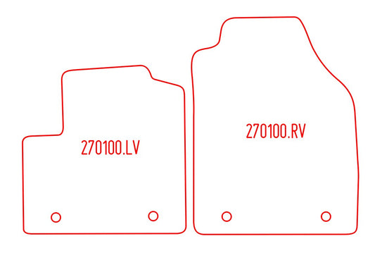 Automatten Ford Transit Connect (2002-2013)