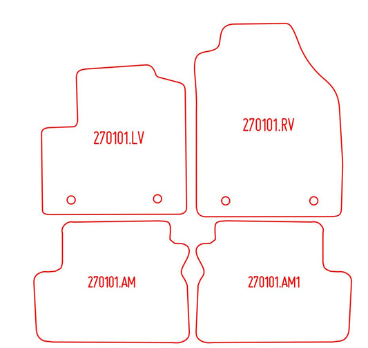 Automatten Ford Tourneo Connect (2003-2013)