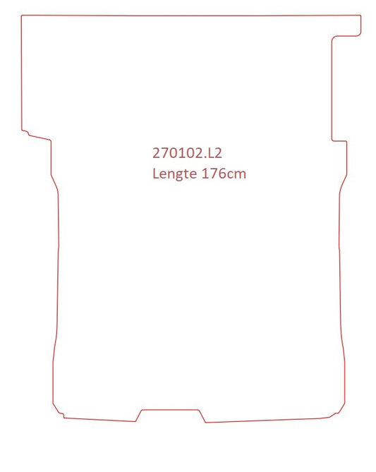 Laadvloermat Ford Transit Connect (2019-2016)
