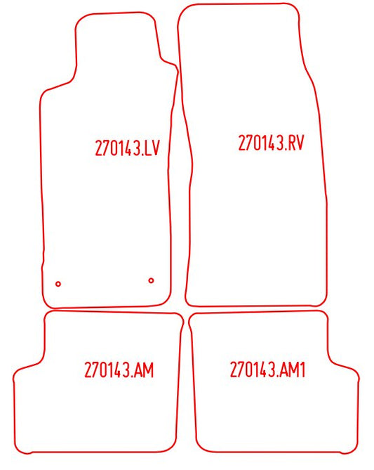 Automatten Ford Escort 4x4 Cosworth (1992-1995)