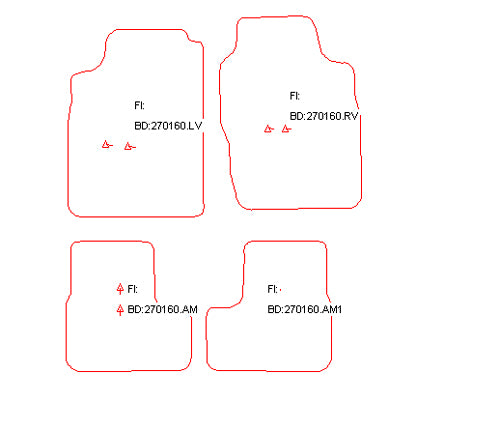 Automatten Ford Escort hatchback / Escort sedan / Escort Clipper stationwagon (1993-1995)