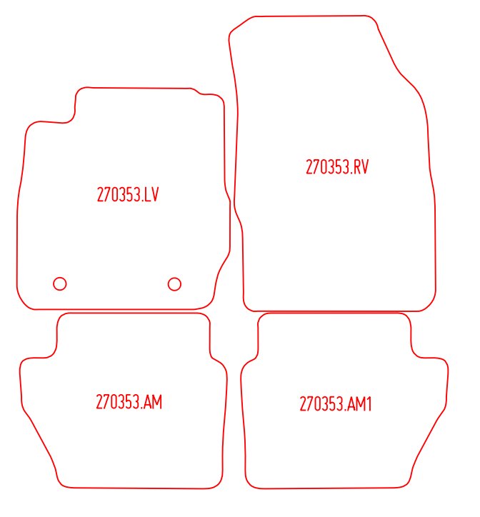 Automatten Ford Fiesta (2008-2011)