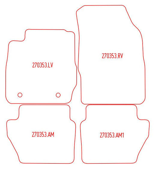 Automatten Ford Fiesta (2008-2011)
