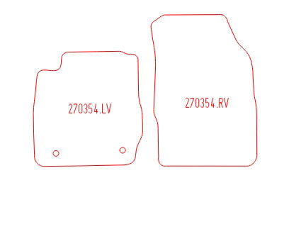 Automatten Ford Fiesta hatchback / Fiesta VI Facelift 3 deurs Hatchback / Fiesta VI Facelift 5 deurs Hatchback (2013-2013)