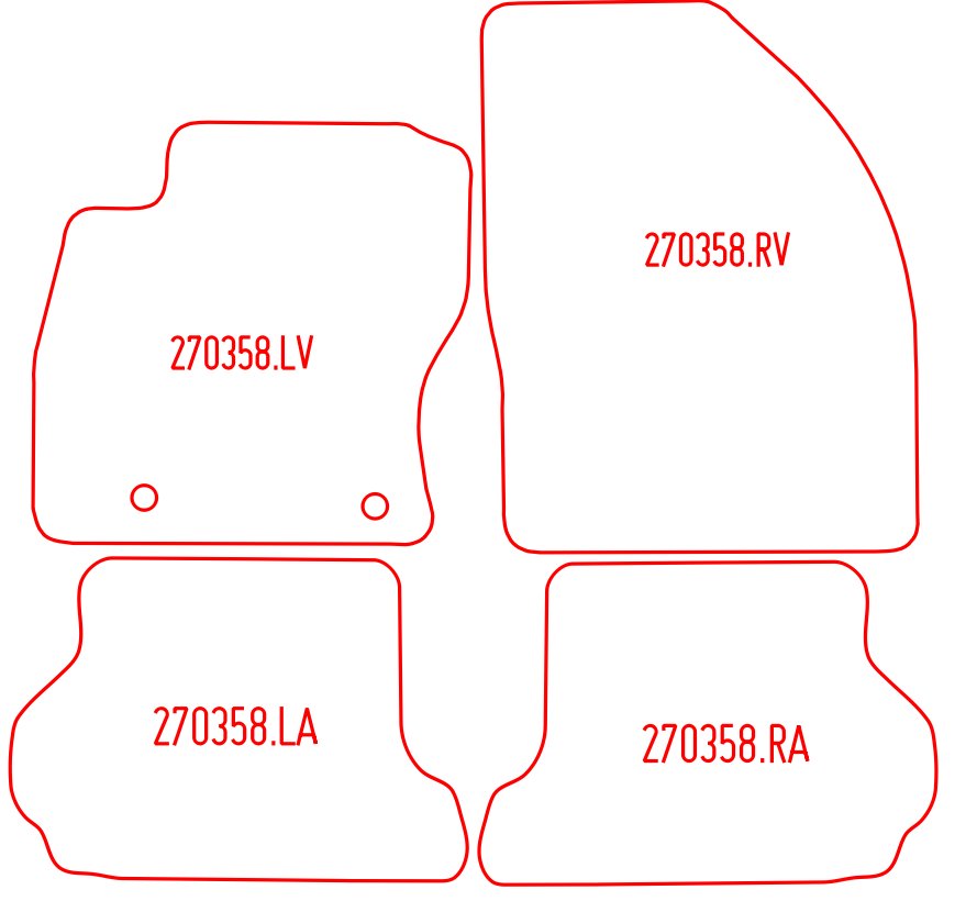 Automatten Ford Focus (2007-2011)