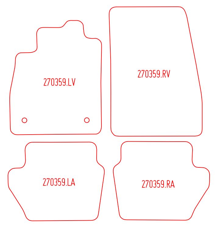 Automatten Ford Fiesta (2017-Heden)